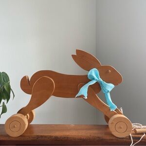 Wood Bunny Pull Toy